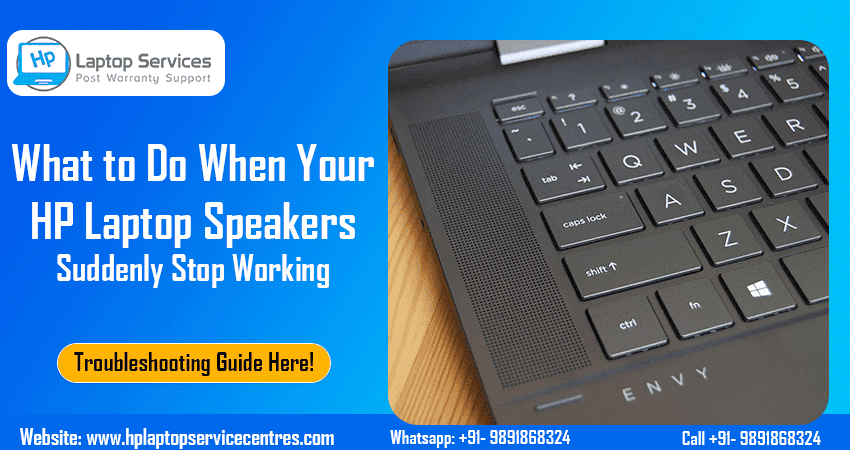 HP Laptop Speakers Suddenly Stop Working