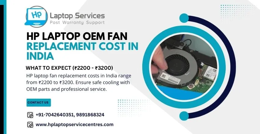 HP Laptop OEM Fan Replacement 